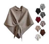Generico Shawl Wraps For Women, Pashmina Wraps for Women, Pashmina Shawl Wrap, Soft Knitted Blend Scarf Cape for Daily Wear (Camel,One Size)