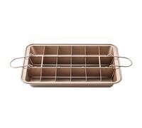 Genérico Sheet Pans for Baking, Heat Resistant Steel Baking Trays with Dividers, 525g Non Stick Hanging Oven Cookie Sheets for Kitchen, Restaurant Metal Bakeware foor Pizza, Cake