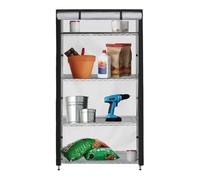 Generico Shelf Cover, Storage Organizer, Dust Protector, Waterproof Rack Tarp, Windproof Adjustable Rolling Shield, Portable Top Layer for Bedroom Entryway Closet Garage Supplies Organization