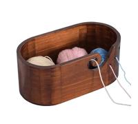 Generico Shell di Legno - Porta del Guscio di Filato | Ciotola per Maglieria per l'uncinetto e a Maglia | Regalo per Corda per Uncinetto, Guscio di Filo Grande, Legno di Acacia per Lana di Filato