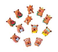 Generico Shoe Charms | 12-pieces Cute Cartoon Capybara Design Decor | Shoe
