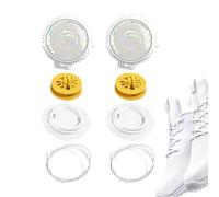 Generico Shoe Lace Locks - Adjustable No Tie | PC Steel Wire System - Heavy Duty Quick Release Lace Clips Secure Fit Design For Sneakers Boots And Running Shoes Ideal For Everyday Use