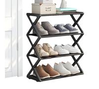 Generico Shoe Rack For Closet | Space-Saving Multi-Tier Shoe Standing Shelf For Slippers - Clothing & Wardrobe Storage Shoes Rack For Home Organization, Shoes Stand For Front Door, Bathroom, Entryway