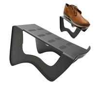 Generico Shoe Space Saver Rack, Stackable Non-Slip Double Layer, Adorable Shoe Organizer Holder, Compact Storage Stand for Entryway Closet Dorm Garage Under Bed, 9.45x5.51x5.51 inches