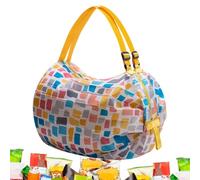 Generico Shopping Bag - 40x40cm Reusable Foldable Nylon Tote 0.089kg | Large Capacity Organizer Design Carries Daily Essentials For Travel Beach Camping Picnic Activities