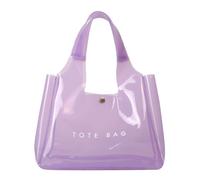 Generico Shopping Bag per le donne Chiusura magnetica borse della spesa trasparenti PVC grande capacità borsa borsa borsa per la spesa per viaggi di lavoro, Lilla, 300,00 x 235,00 x 100,00 mm/11,81 x