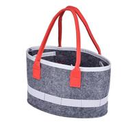 Generico Shopping Bag, Travel Bag, Oval Felt Carrying Portable Foldable Stylish Design Versatile Use Cosmetic Container Spacious Interior with Handles, tote bag for Travel, Work & Outdoor
