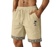 Generico Shorts Uomo Pantaloncini per Spiaggia Uomo Decorati con Un Classico e Allegro Motivo a Cocco, l'Compagno per Il Tempo Libero in Riva al Mare