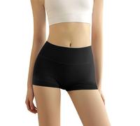 Generico Shorty Boxer a Vita Alta per Donna : Microfibra Nylon Traspirante, Intimo Senza Cuciture con Cavallo in Cotone - Ideale per la Prevenzione degli Sfregamenti sotto Gli Abiti