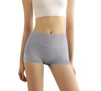 Generico Shorty Boxer a Vita Alta per Donna : Microfibra Nylon Traspirante, Intimo Senza Cuciture con Cavallo in Cotone - Ideale per la Prevenzione degli Sfregamenti sotto Gli Abiti