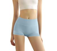 Generico Shorty Boxer a Vita Alta per Donna : Microfibra Nylon Traspirante, Intimo Senza Cuciture con Cavallo in Cotone - Ideale per la Prevenzione degli Sfregamenti sotto Gli Abiti