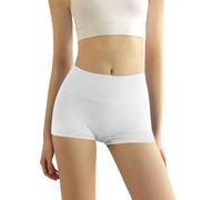 Generico Shorty Boxer a Vita Alta per Donna : Microfibra Nylon Traspirante, Intimo Senza Cuciture con Cavallo in Cotone - Ideale per la Prevenzione degli Sfregamenti sotto Gli Abiti