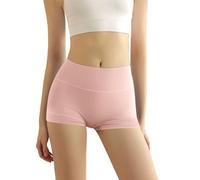 Generico Shorty Boxer a Vita Alta per Donna : Microfibra Nylon Traspirante, Intimo Senza Cuciture con Cavallo in Cotone - Ideale per la Prevenzione degli Sfregamenti sotto Gli Abiti