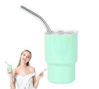 Genérico Shot Ciuccio Sublimables 90 ml con cannuccia | Bottiglie in acciaio inox per bevande e cocktail + regali originali per matrimoni ed eventi