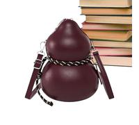 Generico Shoulder Bag - PU Leather Calabash Sling Handbag, Vintage Carry Purse, Retro Style crossbodyy Storage Accessory | Curved Silhouette for School Gym Travel Work Office Commuting Daily