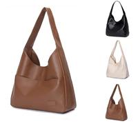 Generico Shoulder Bag,Tote Bag for Women - Vegan Leather Tote Bag Hobo Bags Shoulder Bag Valentines Day Gifts Birthday Gifts for Women (Brown)