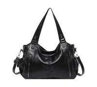 Generico Shoulder Bag, Vintage Tote Pu Leather, Large Capacity Multipocket Organizer, Waterproof Durabled Design for Work, Gym, College, Travel, and Daily Use, 14.96x11.42x4.92 Inches