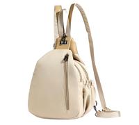 Generico Shoulder Bag, Women Backpack, Multi-Compartment Oxford Cloth Day Pack, Waterproof Lightweight Sling Purse for School Work Travel Business Computer Documents, 8.27x4.72x11.81 Inches