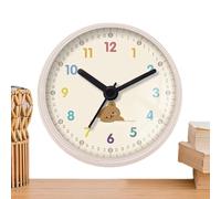 Generico Shower Clock - Waterproof Bathroom Timer, Quiet Quartz Wall Decor with Sturdy Suction Cup, Non Ticking Round Analog, Ideal for Monitoring Time During Morning Routines Spa