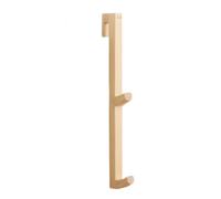 Generico Shower Door Hook - 11 Inch No Drill Towel Holder | Wood Robe Hanger - Rustproof Space Saving Organizer for Towels Robes Bags Bathroom Kitchen Dorm and Hotel Frameless Glass Doors Under