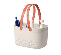 Generico Shower Organizer - PP+TPR 25x17x14.5cm | Shower Tote | Bath Basket Bathroom Storage Container For Toiletries Shampoo Soap Accessories Travel Camping And Daily Home Use