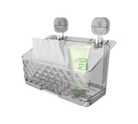Generico Shower Organizer Suction, Bath Shelf for Wall, No-Drill Kitchen Rack, Bathroom Organizer, No-Drill Kitchen Rack Shower Organizer Suction Cup for Wall with Drainage Holes and No-Drill Design