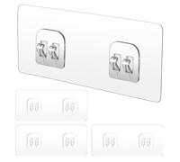 Generico Shower Shelf Adhesive Replacement, 4 Piece Organizer Sticky Mount Pads, Strong Waterproof Shower Rack Adhesive Strips For Apartment House Bedroom Tile RV Sink Bathroom Storage Support Use