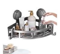 Generico Shower Shelf Organizer, Suction Cup Storage Rack, 11.02x8.07x6.1 Inches, Space-Saving Wall Holder, Drainage Design, No Drilling Bathroom Shelf for Shampoo Shower Gel, Organization