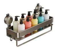 Generico Shower Shelf Suction Cup - Suction Cup Shower Shelf | No-Drilling Sink Shelfs | Shampoo Bathroom Wall Holder For Toiletries Home Apartment Kitchen Bedroom Dormitory Dressing Restroom