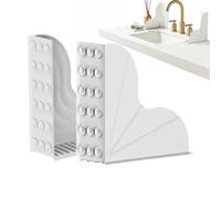 Generico Shower Splash Guards - Splash Guards for Shower | 1 Pair No Adhesive Strong Suction | Bathtub Corner Guard | for Homeowners Busy Parents Elderly Bathroom Kitchen Apartment