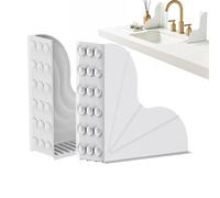 Generico Shower Splash Guards - Splash Guards for Shower | 1 Pair No Adhesive Strong Suction | Bathtub Corner Guard | for Homeowners Busy Parents Elderly Bathroom Kitchen Apartment