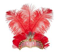 Generico Showgirl Headpiece - Stunning Fascinator Headband For Festivals, Masquerades, And Costume Parties | Elegant Statement Hair Accessory For Weddings, Cosplay, And Gala Events