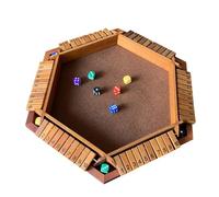 Genérico Shut The Box - Set di in legno con custodia acrilica, gioco da tavolo educativo matematico per bambini e adulti, ideale per serate di gioco in famiglia, viaggi, feste e aule
