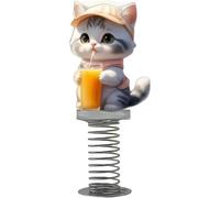 Generico Shy Kitty Bobble, Cute Cat Car Dashboards Accessories, Fun Bouncing Shaking Dashboard Decor, For Car Desk Home(b)