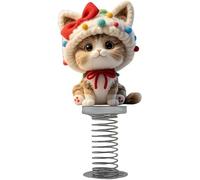 Generico Shy Kitty Bobble, Cute Cat Car Dashboards Accessories, Fun Bouncing Shaking Dashboard Decor, For Car Desk Home(a)