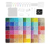 Generico Sicherungsperlen-Set - 9.06 Zoll Schmelzperlen Bastelset | Pp Perlen Kreativset - 24 Bis 96 Farben Für Kinder Jugendliche Erwachsene Diy Party Schulprojekte Familienaktivitäten