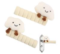 Generico Sicurezza Per Maniglia Della Porta - 13,5x2,5x2,5 Cm | Coperture Protettive Per Maniglie Delle Porte, Cute Cloud Antistatico Copertura Per Maniglie Delle Porte | Copertura Della Maniglia A