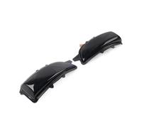 generico SIKUAI Specchietto retrovisore Indicatore di direzione lato sinistro destro 1 coppia per e per Jaguar ABS + PMMA nero fumé