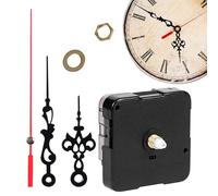 Generico Silent Clock Movement Kit - High Torque Motor Replacement | Wall Clock Mechanism with Metal Hook & Hands, Non-Ticking 12mm Shaft DIY Repair Kit for Home Crafts & Decor, AA Battery Operated
