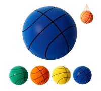Generico Silent House Basketball, Quiet Indoor Safe Premium Foam Ball for Training, Grooved PU Foam Design for Realistic Bounce, Ideal Gift for Youth (Blue,6 (28.5"))