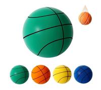 Generico Silent House Basketball, Quiet Indoor Safe Premium Foam Ball for Training, Grooved PU Foam Design for Realistic Bounce, Ideal Gift for Youth (Green,6 (28.5"))