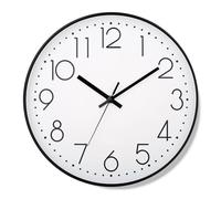 Generico Silent Wall Clock, Time Display, Battery Operated Mechanism with Clear Numbers, Silent Non Ticking Movement, Decoration Accent for Kitchen, Living Room, Home, 10 Inches