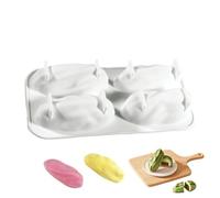 Generico Silicone Baking Molds, 4 Cavity Nonstick Food Grade Cake Pan Set, Chocolate Cupcake Muffin Molds For Home Kitchen Dessert Baking Use For Bread Mousse Jelly Party Treats Easy Release Bakeware
