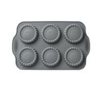 Generico Silicone Baking Mould - Flower Shape 11 Inch Non Stick Tray | Round Cake Mold - flexible muffin chocolate soap making baking mould for desserts eggs crafts kitchen use