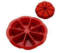 Generico Silicone Cake Molds, Muffins Kitchen Baking Mould, Non Stick Mould Cake Making, Flexible Heat Resistant Baking Tool, 8 Cavity Triangle Scone Pan for Cornbread Brownies, 9.45x9.45x1.57 Inches