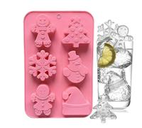 Generico Silicone Candy Molds - 6-Cavity Heat Resistant Baking Mould | Christmas Silicone Mold For Candy Making | For Dessert Wax Melts Soap Gummy Chocolate Cake Topper Kitchen Baking Crafts