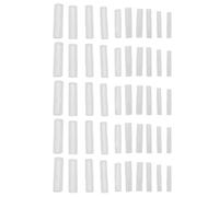 Generico Silicone Grafting Sleeves - 50-Piece Silicone Protectors | Fruit Tree Grafting Tool, 0.11-0.29 in Plant Guards for Garden Plants Farmers Gardeners Floral 3-7.5 Mm Stems