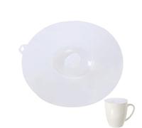 Generico Silicone Lids Set - Clear Flexible Cup Covers, Dustproof Mug Top | Coffee Tea Drink Cup Cover, Hot Cold Beverage Protector For Home Office Kitchen Use With Reusable Material