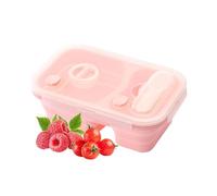 Generico Silicone Lunch Box - Lightweight Lunch Containers | Food Containers for Salad, Meal Prep Container with Space Saving Design, Foods Storage Snack Boxes, Food Box for School Office Travel