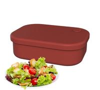 Generico Silicone Lunch Box with 4 Compartments, Reusable Microwave-Safe Food Storage Containers for Meal Prep, Salad, Snacks, and Sandwiches, Leakproof Eco-Friendly Box